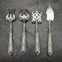French antique sterling silver handle hors d'oeuvre cutlery set in case